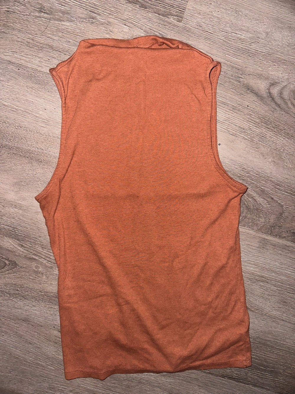 Women's Ribbed Tank Top in Caramel Color